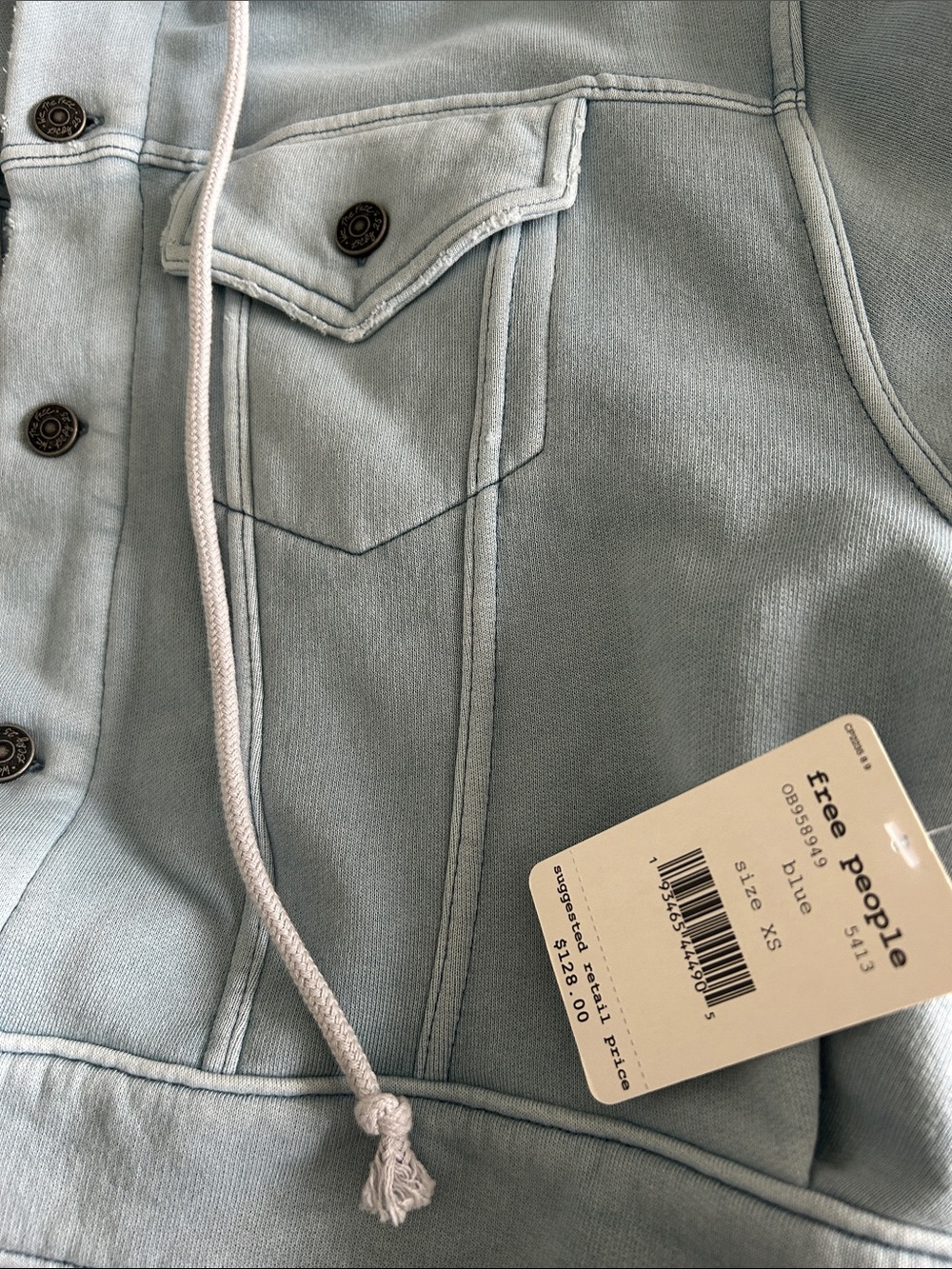 Free People dreamers Crop Hoodie - Picture 8 of 9